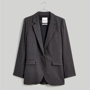 Madewell The Larsen Blazer in Plaid - Grammar Micro Check